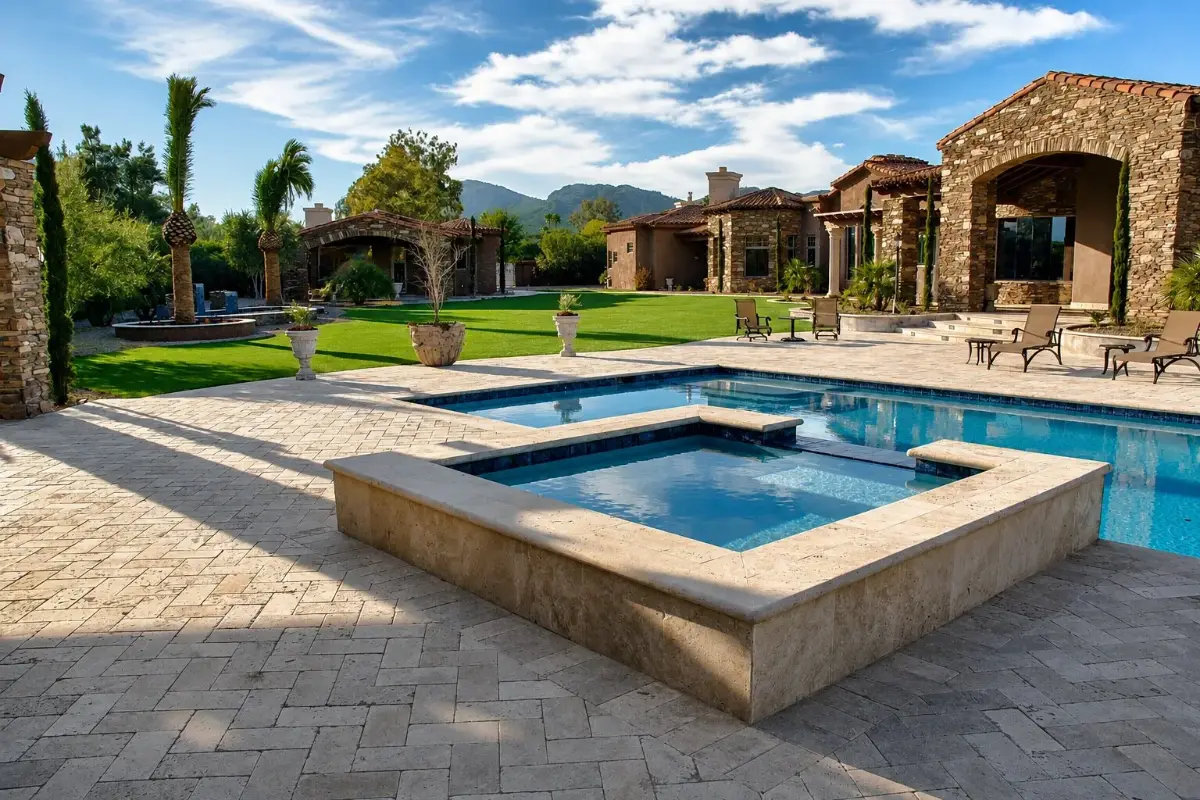 Lush artificial grass lawn installed by Turfscapes of Arizona in Phoenix, Arizona