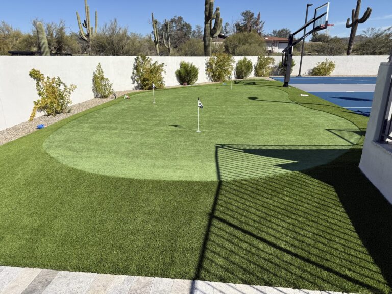 Putting green and sport court in Scottsdale, AZ